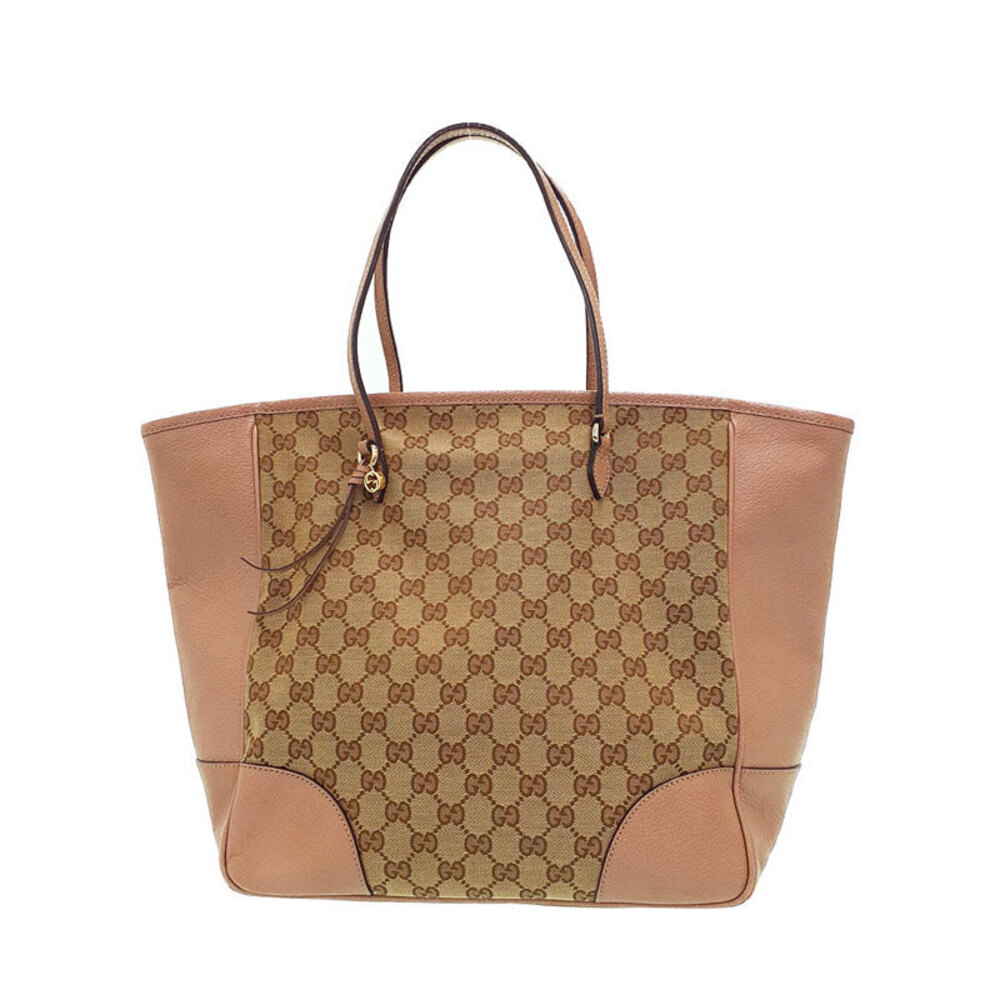 GUCCI Bree Tote Shoulder Bag Brown Pink